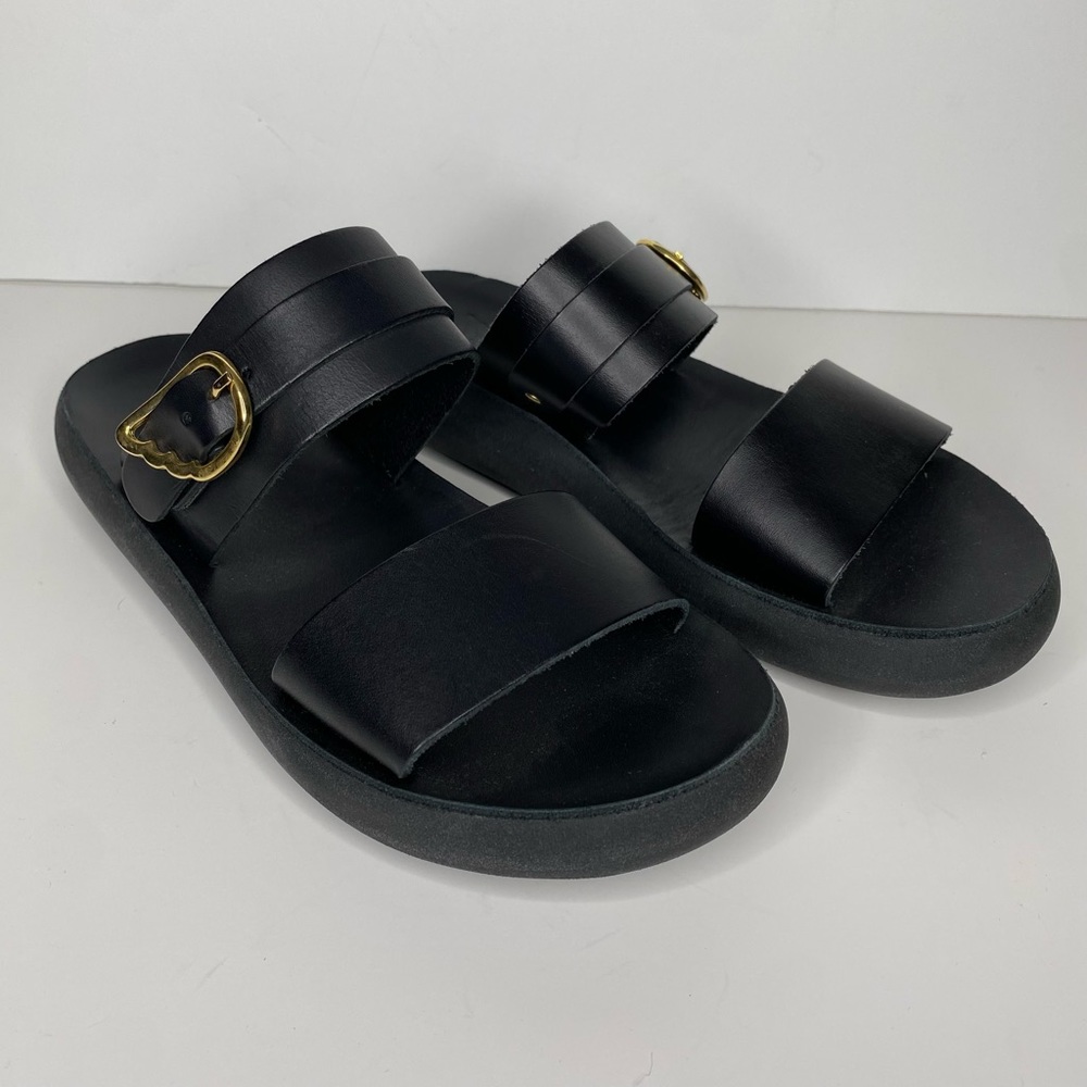 Ancient Greek Sandals Preveza Comfort Sandals Black Size 37